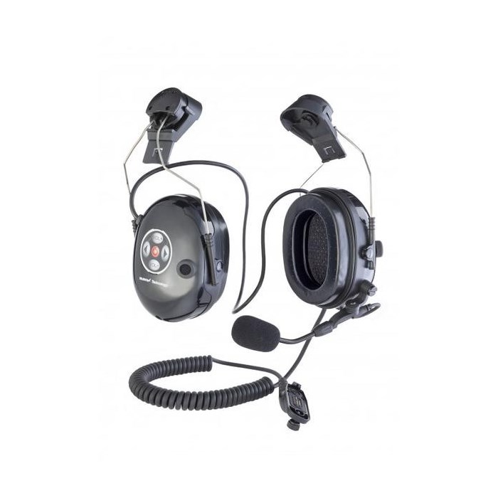 Heavy Duty headset, helemt fixing, 1 BT device + cable for DP4000, Direct keying